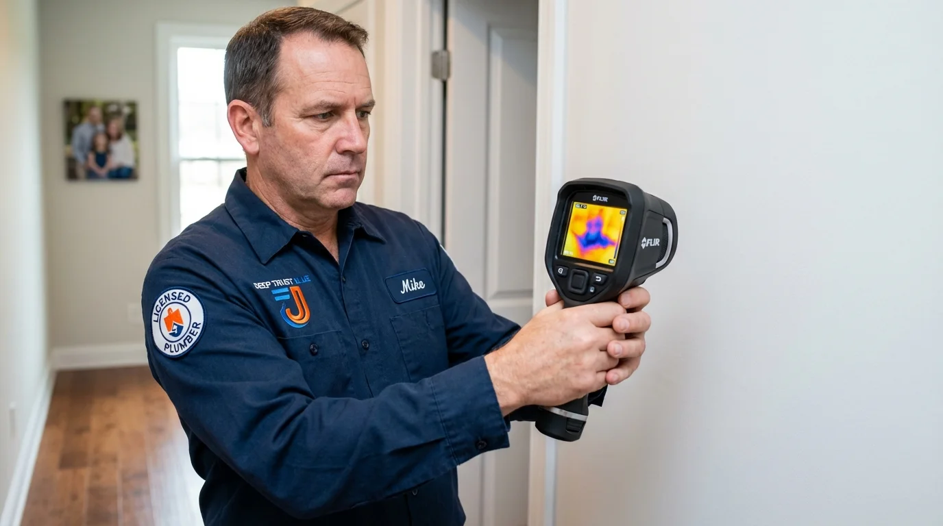 Thermal imaging leak detection by Johns Plumbing LLC in Lindstrom